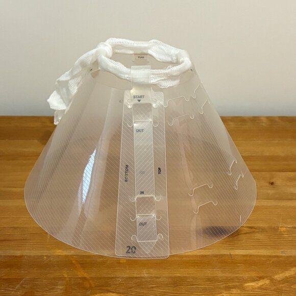 Covetrus Elizabethan collar clear, 20cm Pet Cat Dog recovery cone collar - Picture 4 of 7